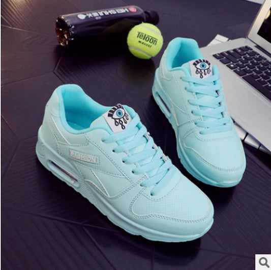 Stylish Vegan Leather Women's Sneakers - Valencia-Light Blue-3.0-Nora Luxe