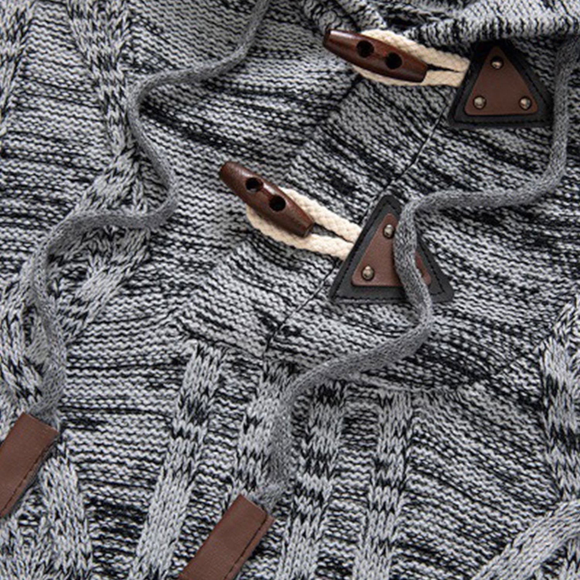 Stylish Warm Fleece Hoodie for Men - AlpineTrail-Brown-S-Nora Luxe