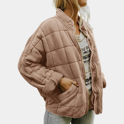 Stylish Warm Women's Coat - Mara-Brown-S-Nora Luxe