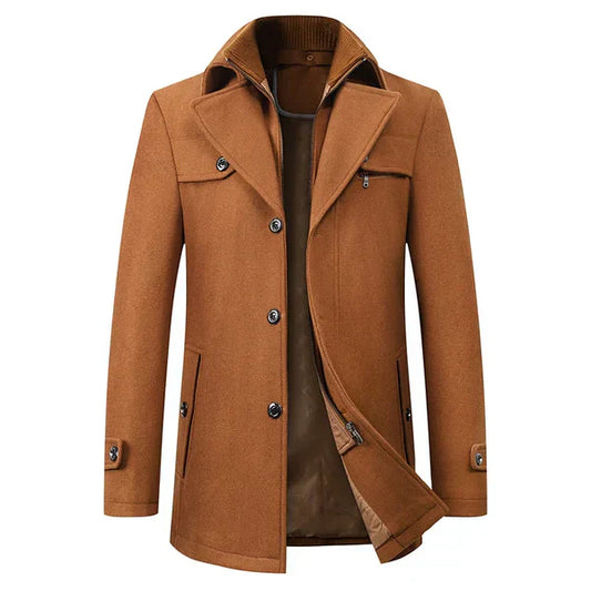 Stylish Waterproof Winter Jacket - Dario-Brown-S-The Livary