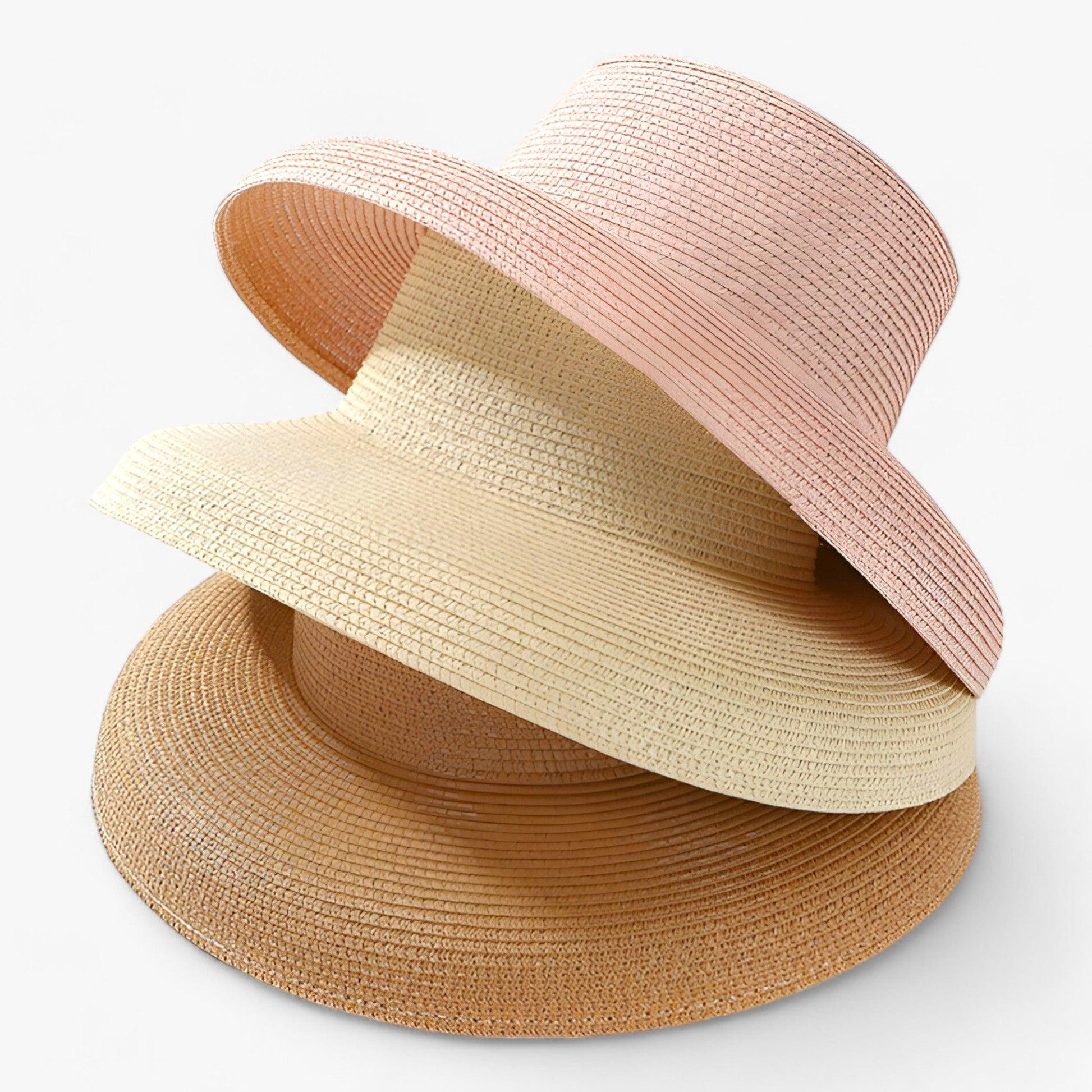 Stylish women's summer hat in light Panama style – Belinda-Khaki-The Livary