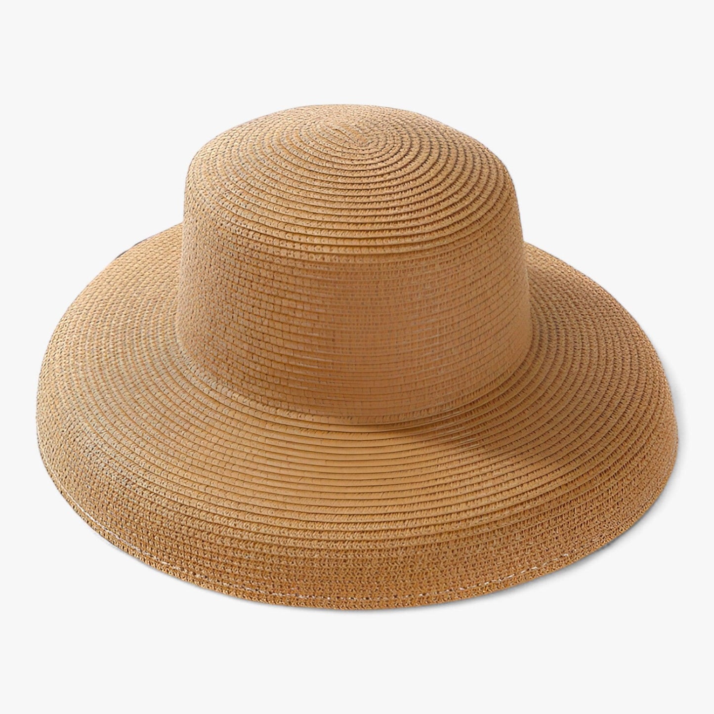 Stylish women's summer hat in light Panama style – Belinda-Khaki-The Livary
