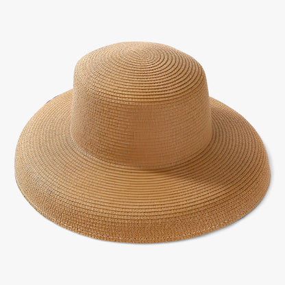 Stylish women's summer hat in light Panama style – Belinda-Khaki-The Livary