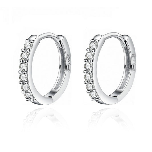 Stylish Zirconia Earrings - Mila-Silver-Nora Luxe