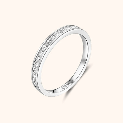 Stylish Zirconia Ring - Amelia-Silver-5-Nora Luxe