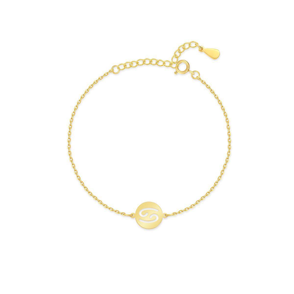 Stylish Zodiac Bracelet - Lyra-Gold-Cancer-Nora Luxe