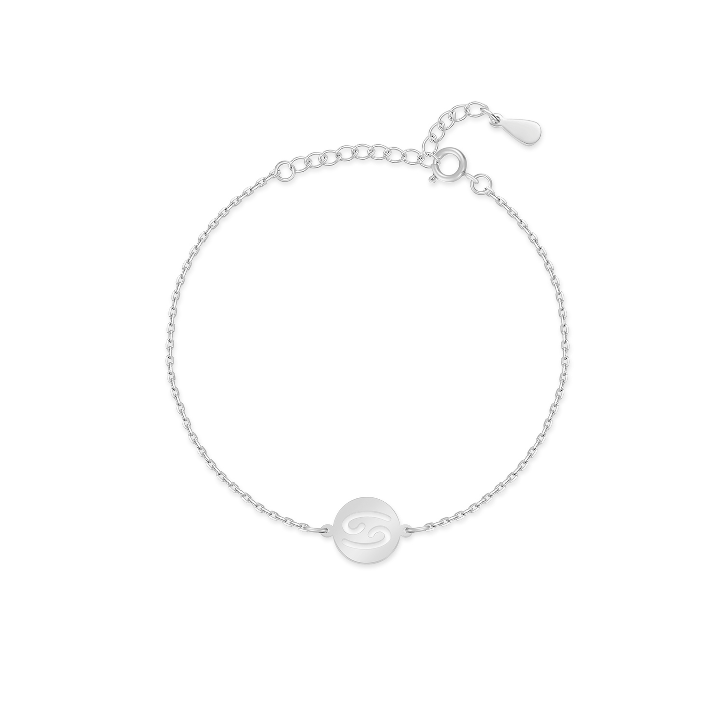 Stylish Zodiac Bracelet - Lyra-Silver-Cancer-Nora Luxe