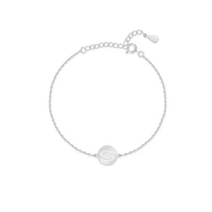 Stylish Zodiac Bracelet - Lyra-Silver-Cancer-Nora Luxe