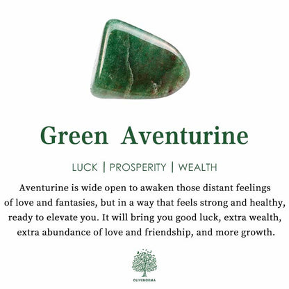 Stylishly Shaped Polished Crystal Necklace - Lina-Green Aventurine-Nora Luxe