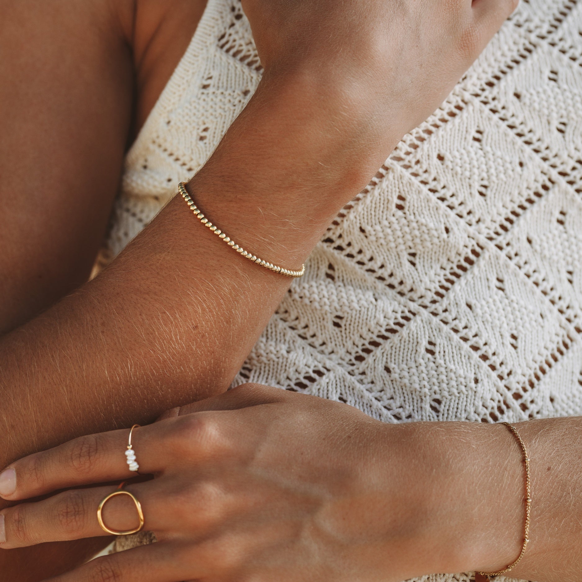 Subtle Beaded Bracelet - Liora-Nora Luxe