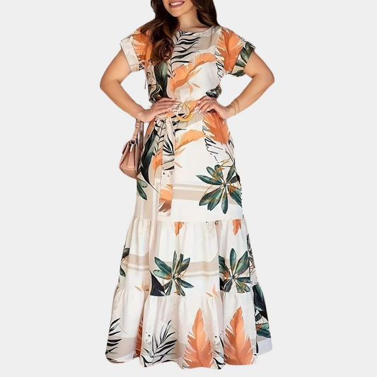 Summer Flower Dress made of Stretch Fabric – Élodie-S-State of Style