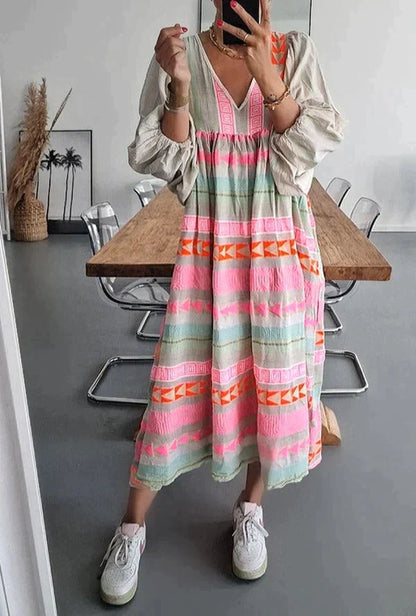 Summer maxi dress with gradient – Solenne-S-Nora Luxe