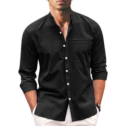 Summer shirt for men – Leonardo-Black-S-Nora Luxe