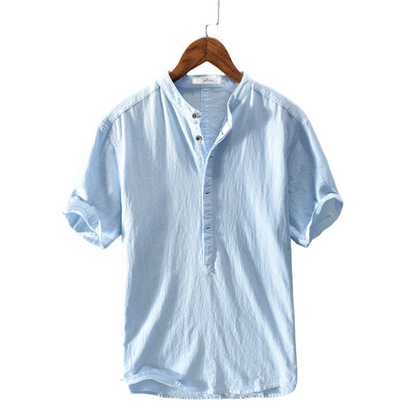 Summer shirt for men made from breathable fabric – Elias-White-S-The Livary