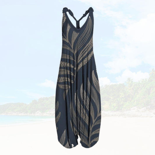 Summer Women's Jumpsuit with Loose Fit – Elenya-Gray-S-State of Style