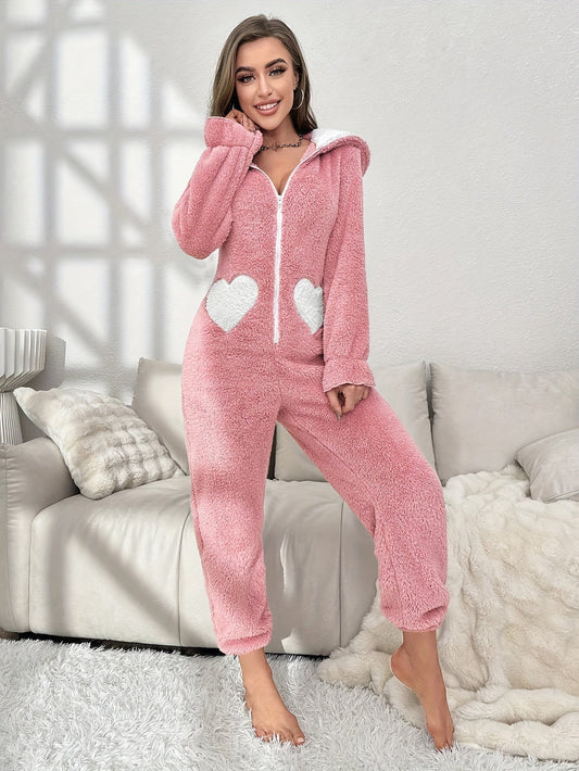 Super Cute Ladies Onesie - Emily-Pink-S-Nora Luxe