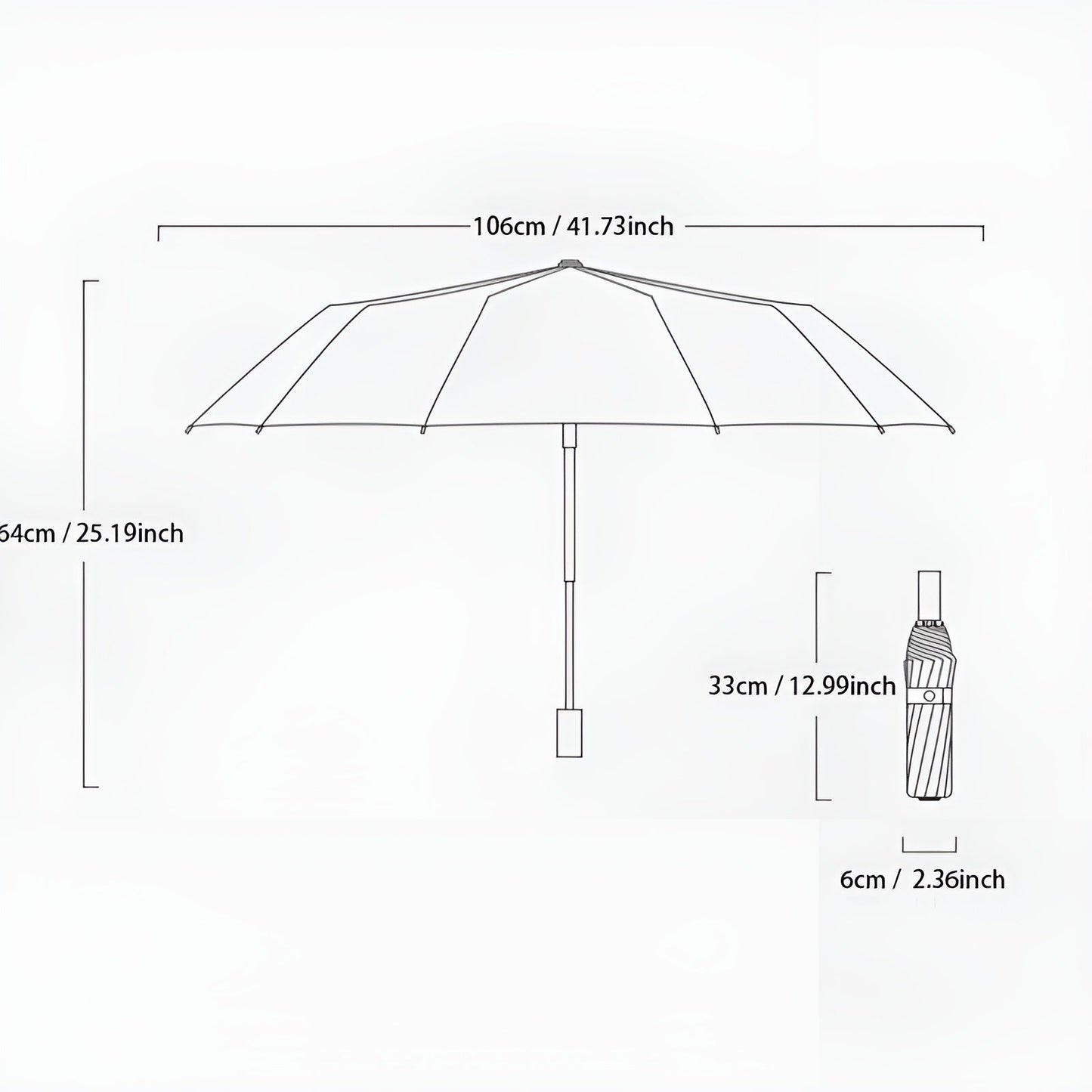 Sustainable Umbrella with UV Protection - StormShield-Light green-Nora Luxe