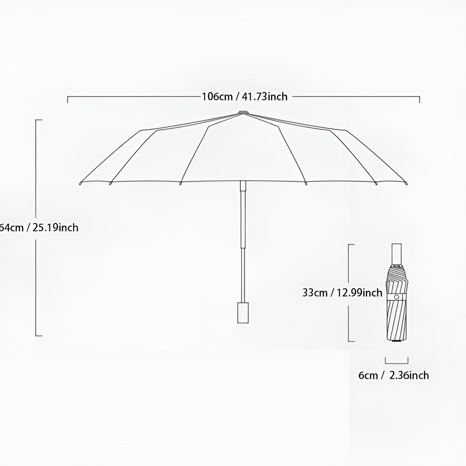 Sustainable Umbrella with UV Protection - StormShield-Light green-Nora Luxe