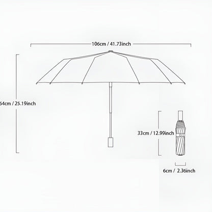 Sustainable Umbrella with UV Protection - StormShield-Light green-Nora Luxe