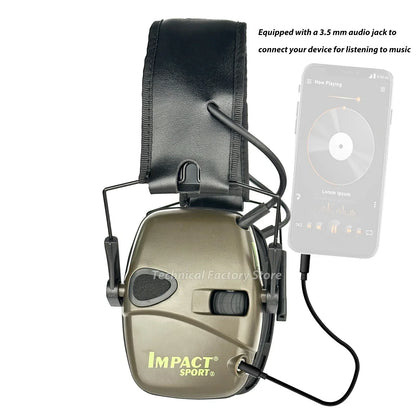 Tactical Hearing Protection - SoundShield-Model B Green-Nora Luxe