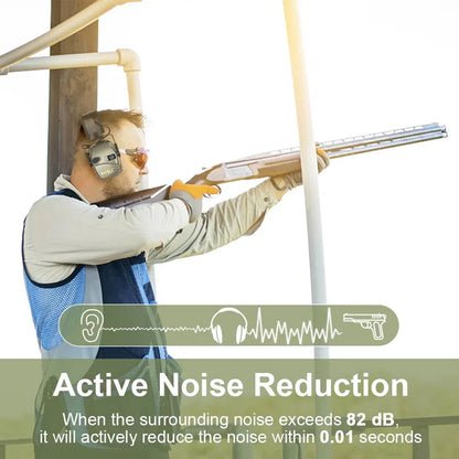 Tactical Hearing Protection - SoundShield-Model B Green-Nora Luxe