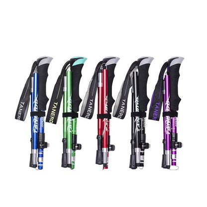 Telescopic Walking Sticks - TrailMaster-Red-Nora Luxe