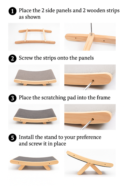 The 3-in-1 Cat Scratching Post and Lounger - ClawLounge™-Nora Luxe