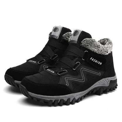 Thermal Unisex Hiking Shoes - AlpineWarm-Black-3-Nora Luxe