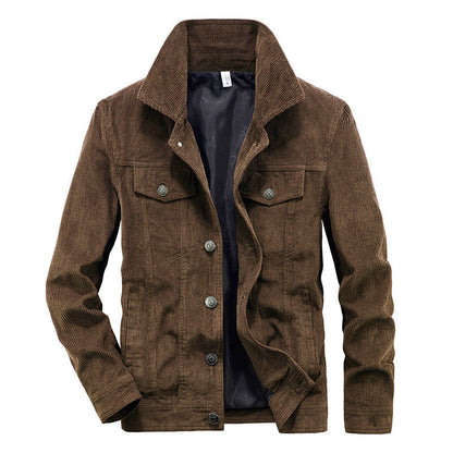 Thin Velvet Jacket for Men - Elias-Coffee-M-Nora Luxe