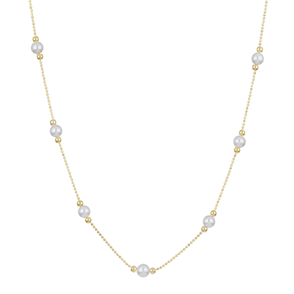 Timeless Golden Pearl Necklace - Serena-Nora Luxe