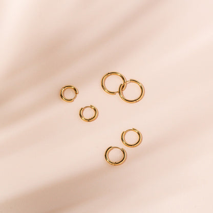 Timeless Hoop Earrings - Celeste-Gold-Small-Nora Luxe