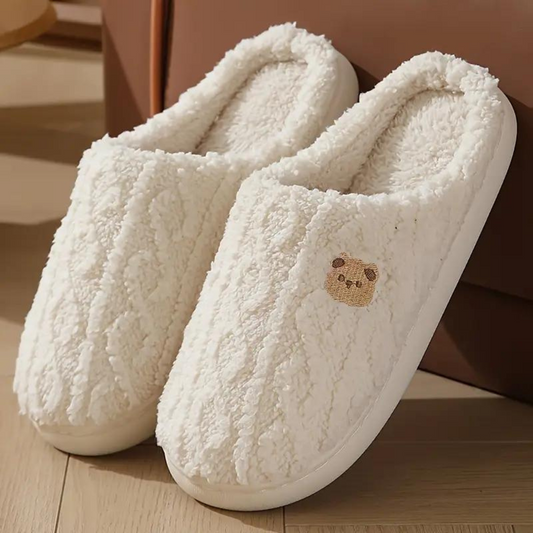 Tinsel - Comfy Soft Slippers for Women-White-4-Nora Luxe