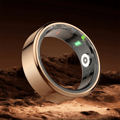 Titanium Health Tracker Ring - VitaRing-Black-18.1mm = 0.713 inches-Nora Luxe