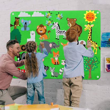 Toddler Felt Playboard - FeltAdventure-Farm-Nora Luxe