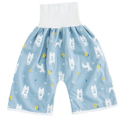 Toddler Potty Training Pants - PotjePro-Shorts-Blue Forest Animals-M (0-3 years)-Nora Luxe