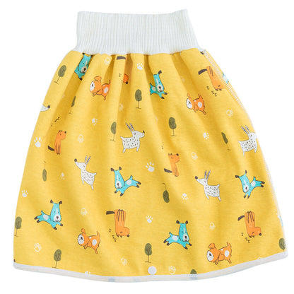 Toddler Potty Training Pants - PotjePro-Skirt-Yellow Puppies-M (0-3 years)-Nora Luxe