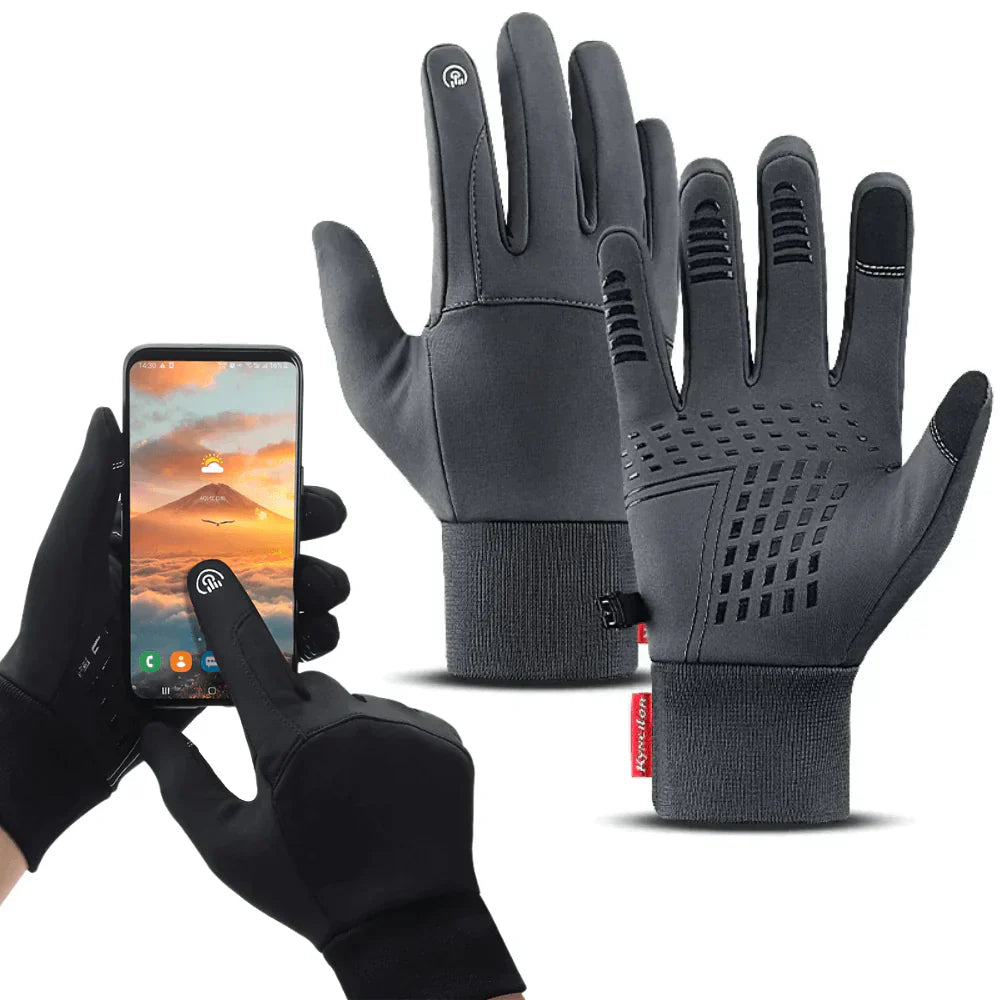 Touchscreen Winter Gloves - ThermaGuard-Black-M-Nora Luxe