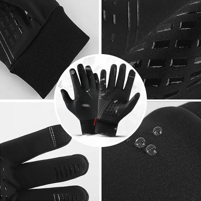 Touchscreen Winter Gloves - ThermaGuard-Black-M-Nora Luxe