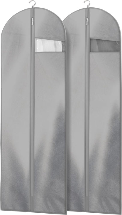 Heavy-Duty Travel Garment Bag with Clear Window & Accessory Pockets
