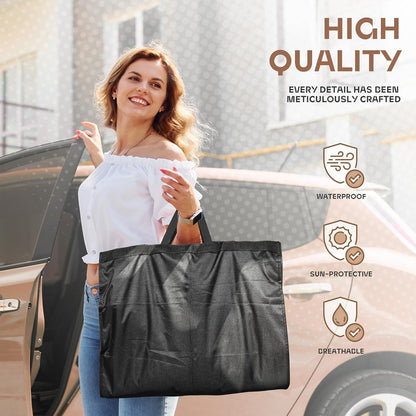 Heavy-Duty Travel Garment Bag with Clear Window & Accessory Pockets