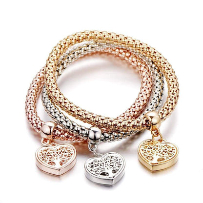 Tree of Life Bracelet Set (3-piece) - Liora-Heart-Nora Luxe