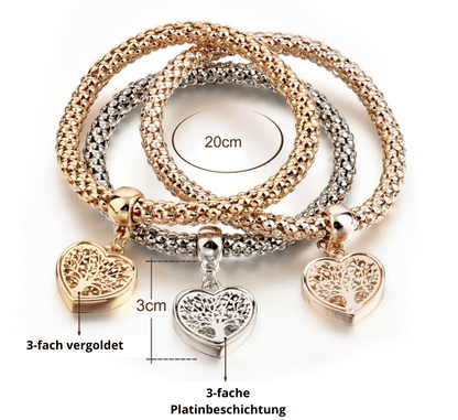 Tree of Life Bracelet Set (3-piece) - Liora-Round-Nora Luxe