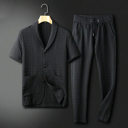 Trendy and comfortable business summer set for men – Timothy-Black-S-The Livary