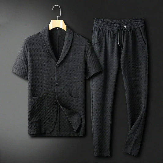 Trendy and comfortable business summer set for men – Timothy-Black-S-The Livary