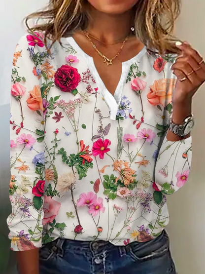 Trendy Flower Sweater - Lana-S-Nora Luxe