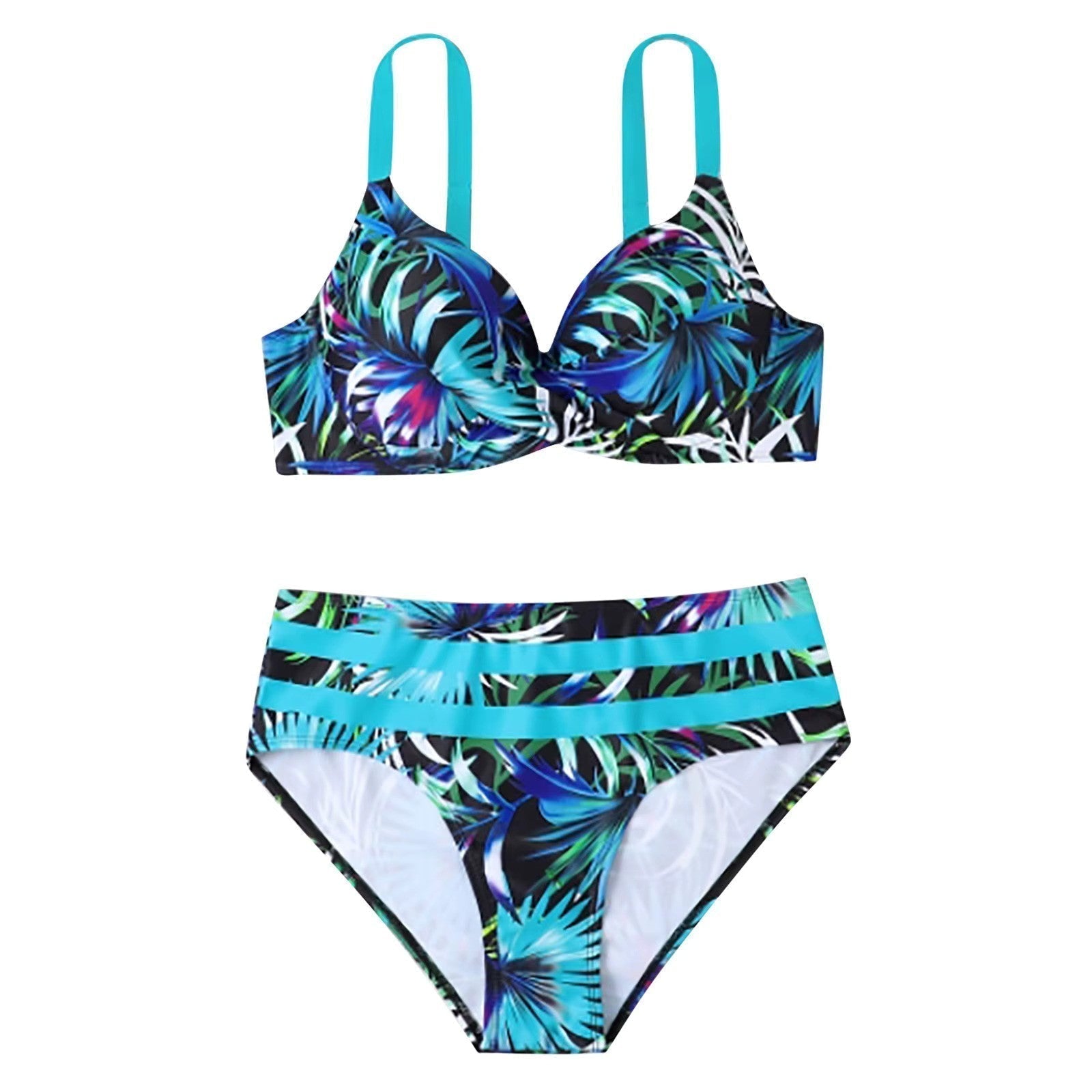 Trendy High-Waisted Bikini Set – Selina-Black-XS-State of Style