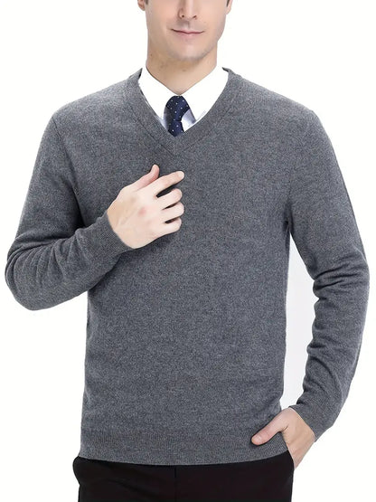 Trendy Knitted Sweater with Round Neck - Dante-Gray-S-Nora Luxe