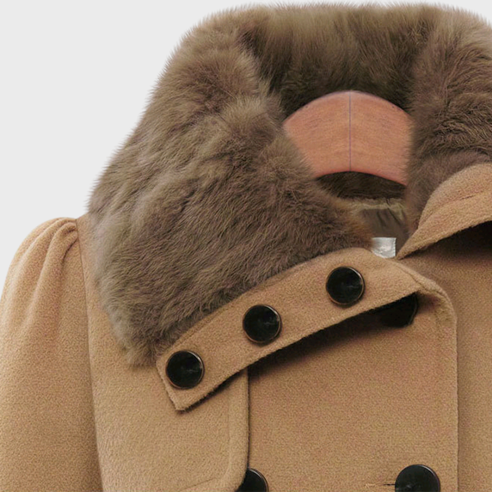 Trendy Ladies' Jacket - BellaVogue-Khaki-S-Nora Luxe