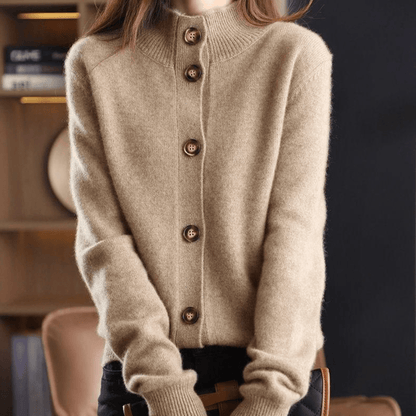 Trendy Ladies Sweater - Livia-Beige-XS-Nora Luxe