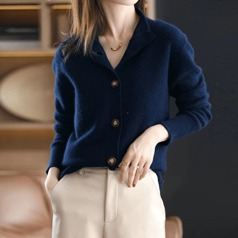 Trendy Ladies Sweater - Livia-Beige-XS-Nora Luxe